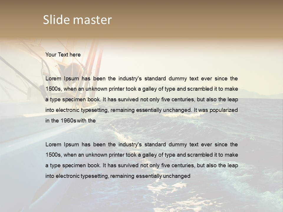 Power Seascape Shine PowerPoint Template