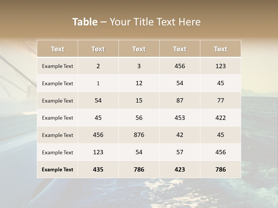 Power Seascape Shine PowerPoint Template