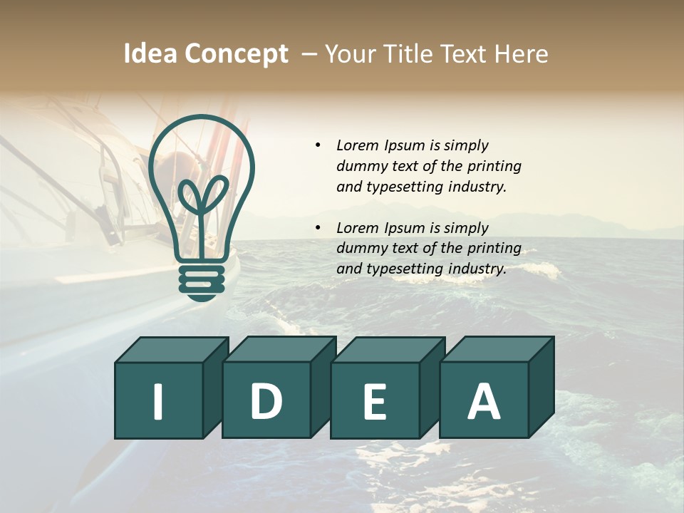 Power Seascape Shine PowerPoint Template
