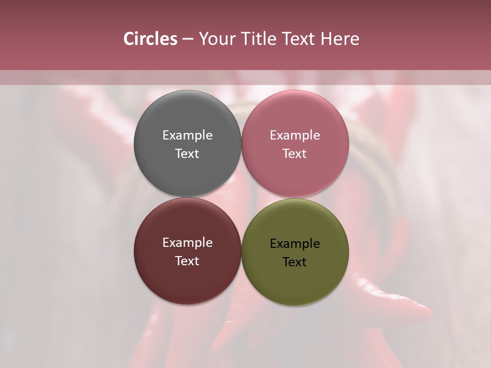 Tied Selective Focus Pepper PowerPoint Template