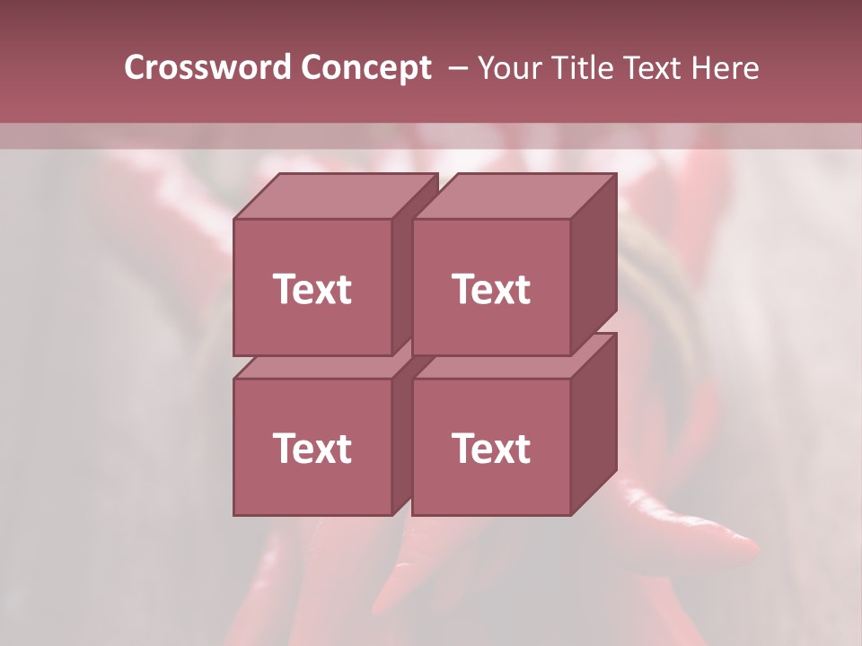 Tied Selective Focus Pepper PowerPoint Template
