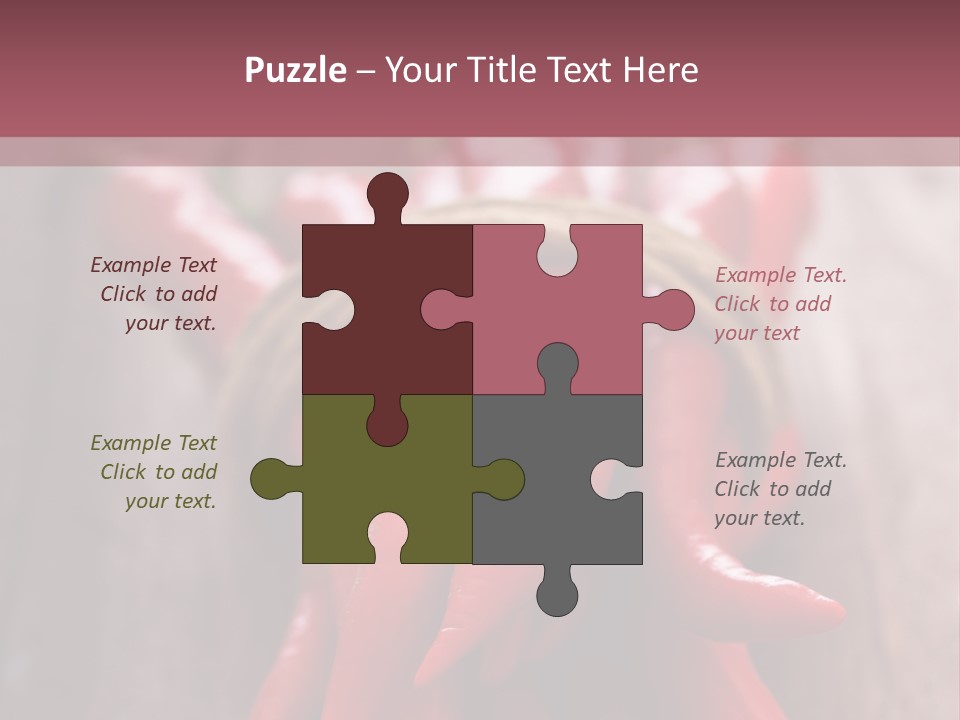 Tied Selective Focus Pepper PowerPoint Template