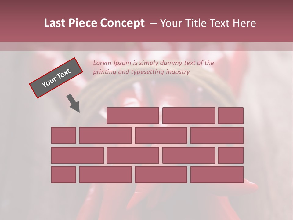 Tied Selective Focus Pepper PowerPoint Template