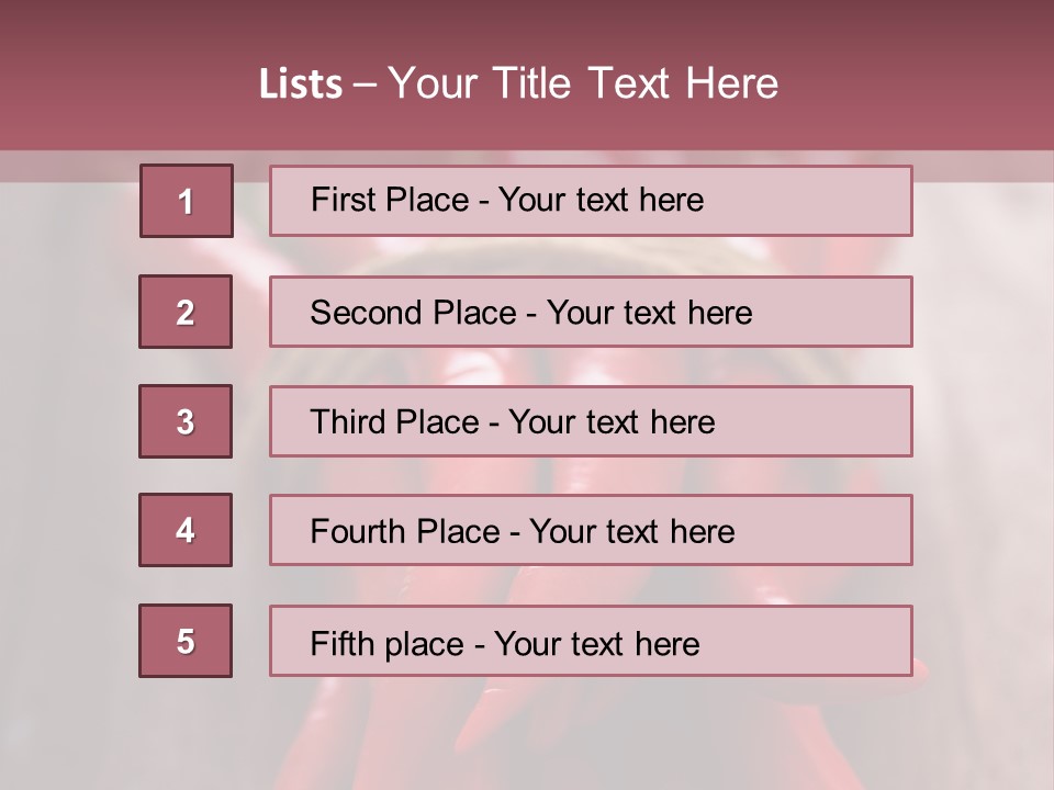 Tied Selective Focus Pepper PowerPoint Template