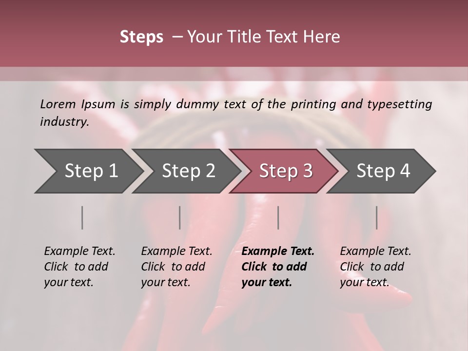 Tied Selective Focus Pepper PowerPoint Template