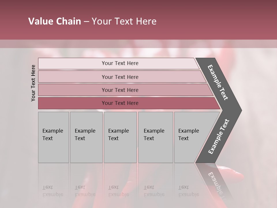 Tied Selective Focus Pepper PowerPoint Template