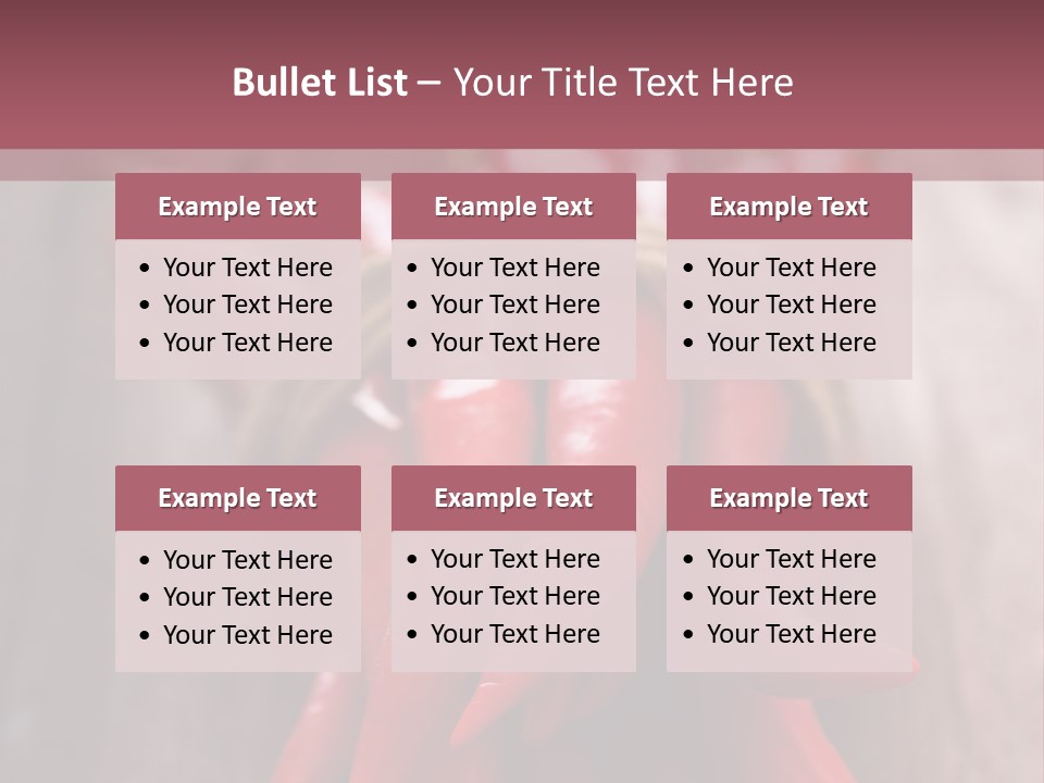 Tied Selective Focus Pepper PowerPoint Template