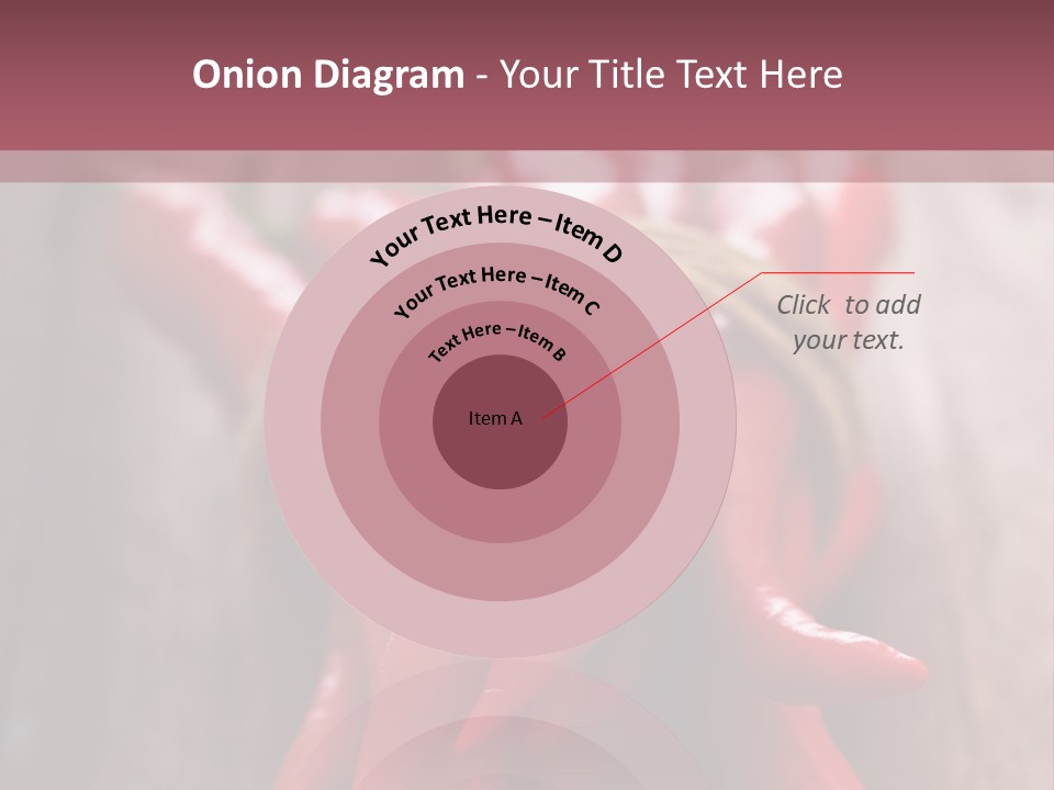 Tied Selective Focus Pepper PowerPoint Template
