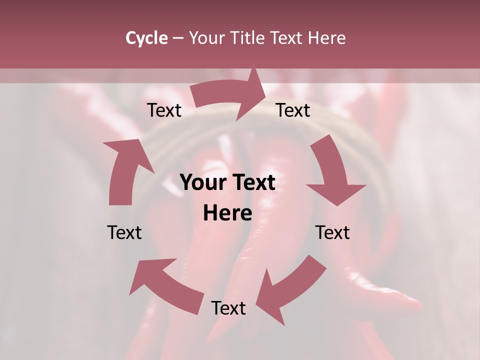 Tied Selective Focus Pepper PowerPoint Template