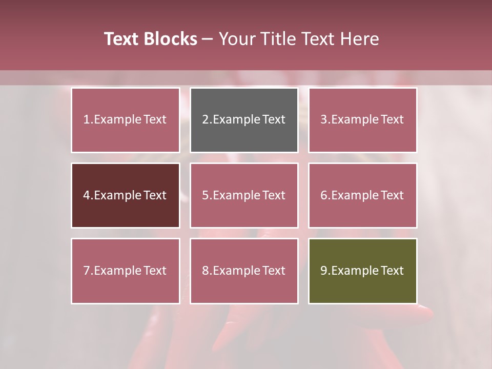 Tied Selective Focus Pepper PowerPoint Template