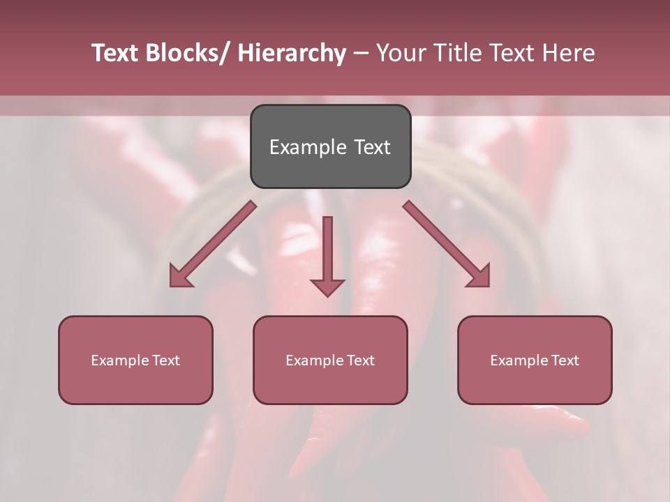 Tied Selective Focus Pepper PowerPoint Template