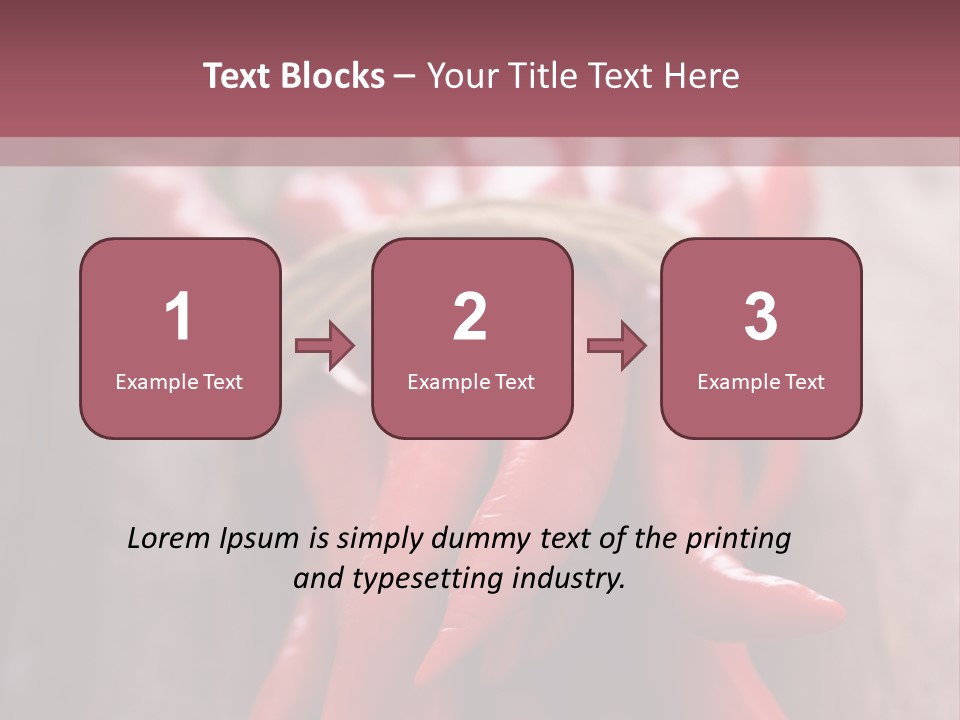 Tied Selective Focus Pepper PowerPoint Template