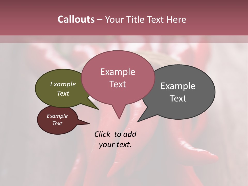 Tied Selective Focus Pepper PowerPoint Template