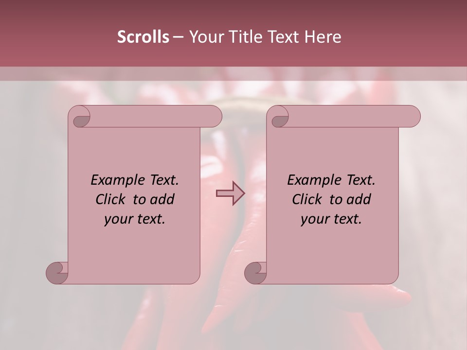 Tied Selective Focus Pepper PowerPoint Template