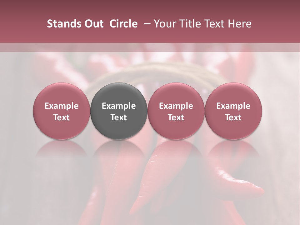 Tied Selective Focus Pepper PowerPoint Template