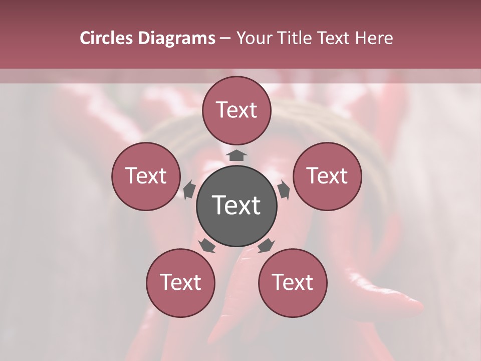 Tied Selective Focus Pepper PowerPoint Template
