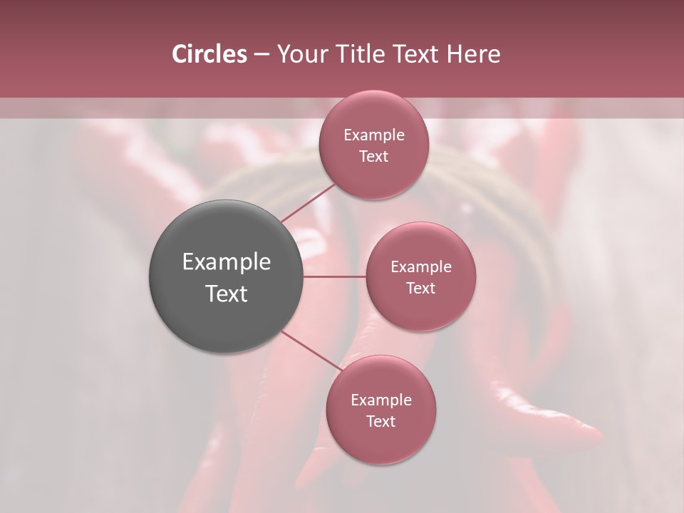 Tied Selective Focus Pepper PowerPoint Template