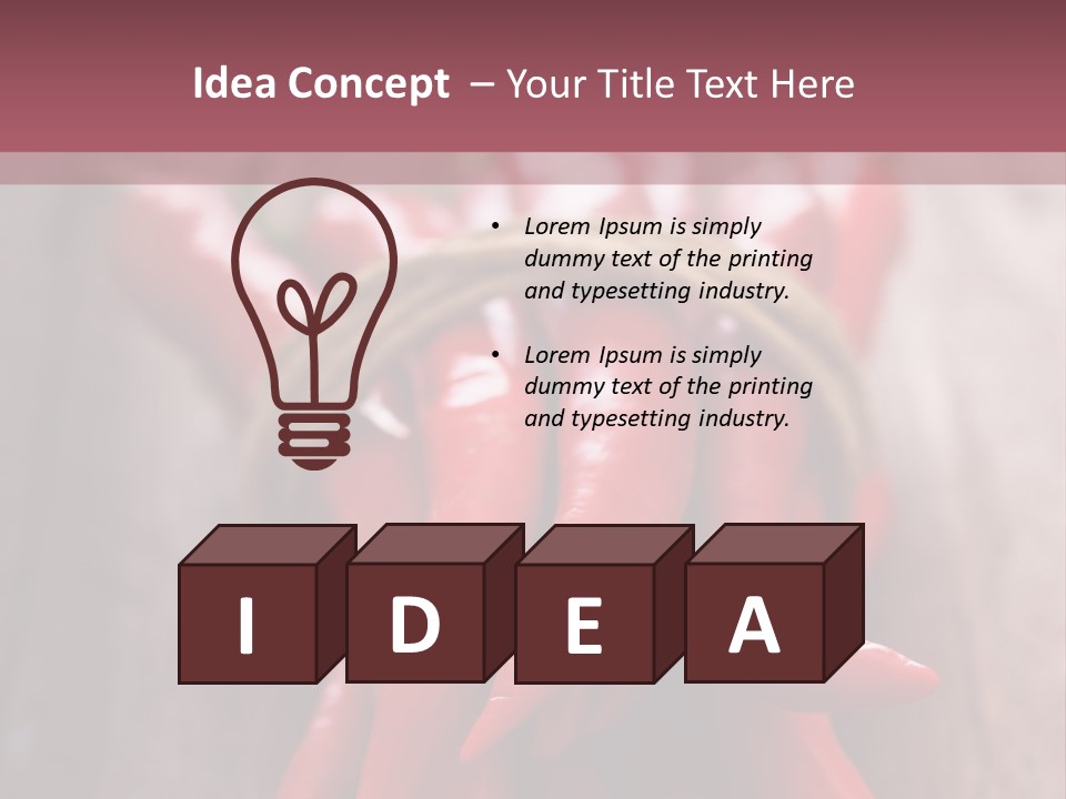 Tied Selective Focus Pepper PowerPoint Template