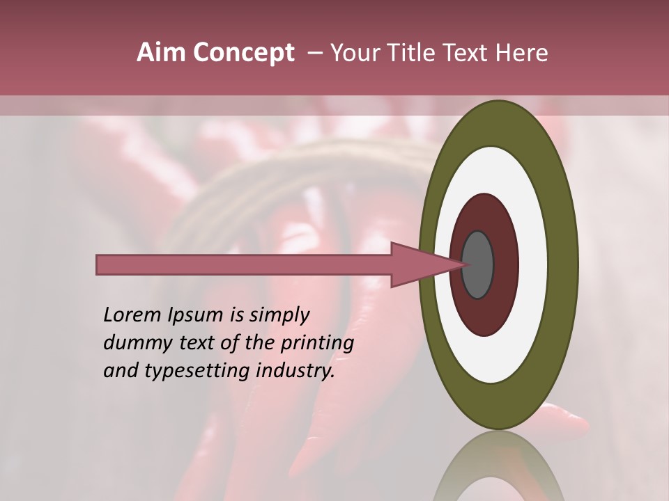 Tied Selective Focus Pepper PowerPoint Template