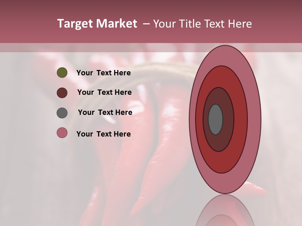 Tied Selective Focus Pepper PowerPoint Template