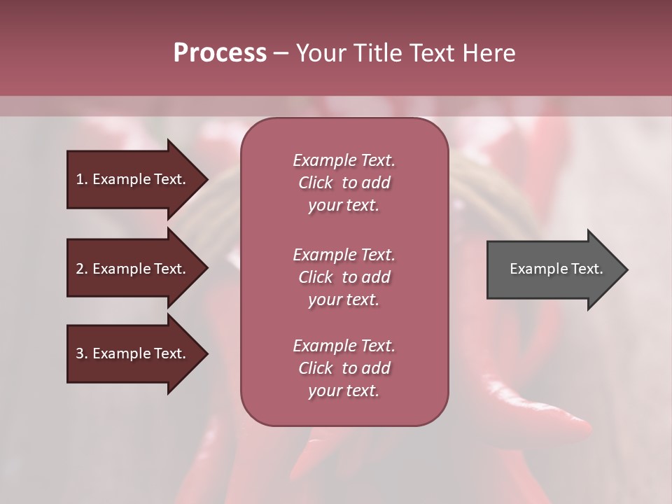 Tied Selective Focus Pepper PowerPoint Template