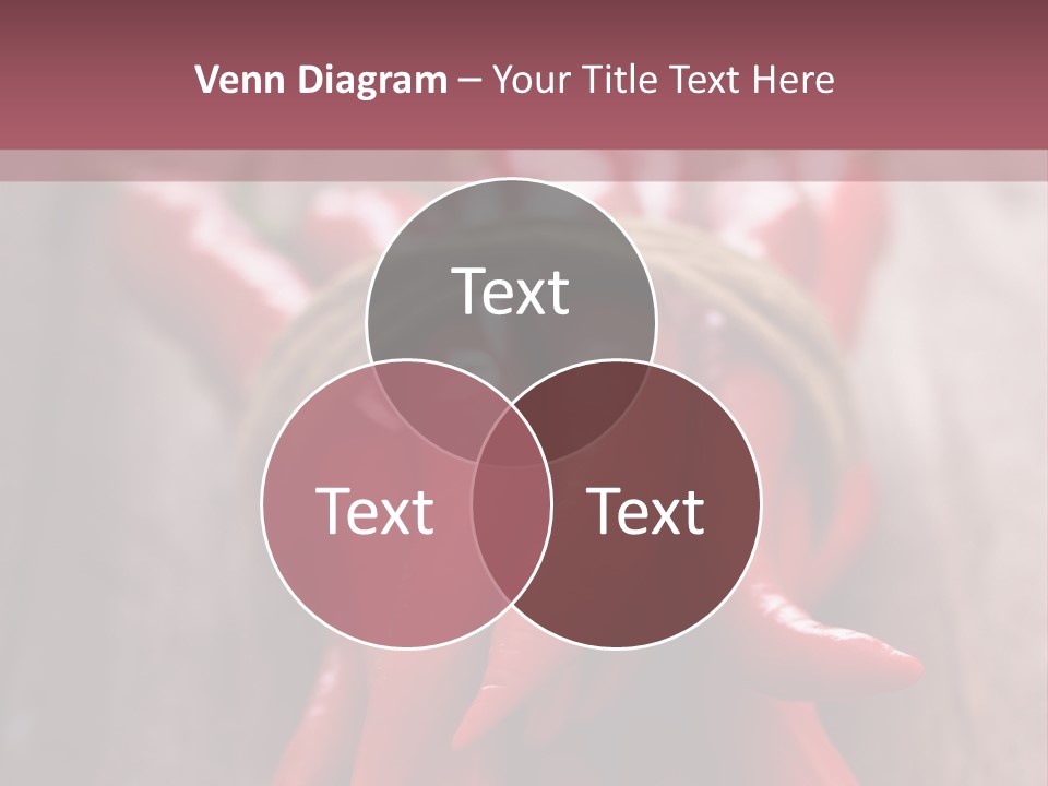 Tied Selective Focus Pepper PowerPoint Template