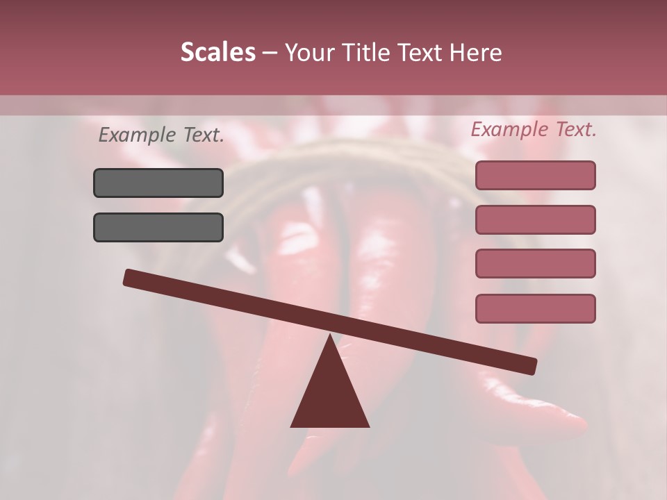 Tied Selective Focus Pepper PowerPoint Template