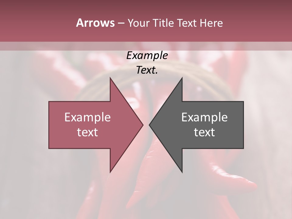 Tied Selective Focus Pepper PowerPoint Template