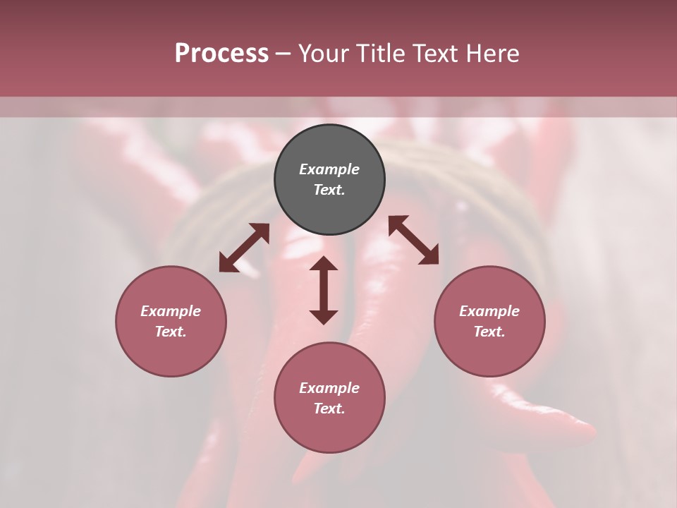 Tied Selective Focus Pepper PowerPoint Template