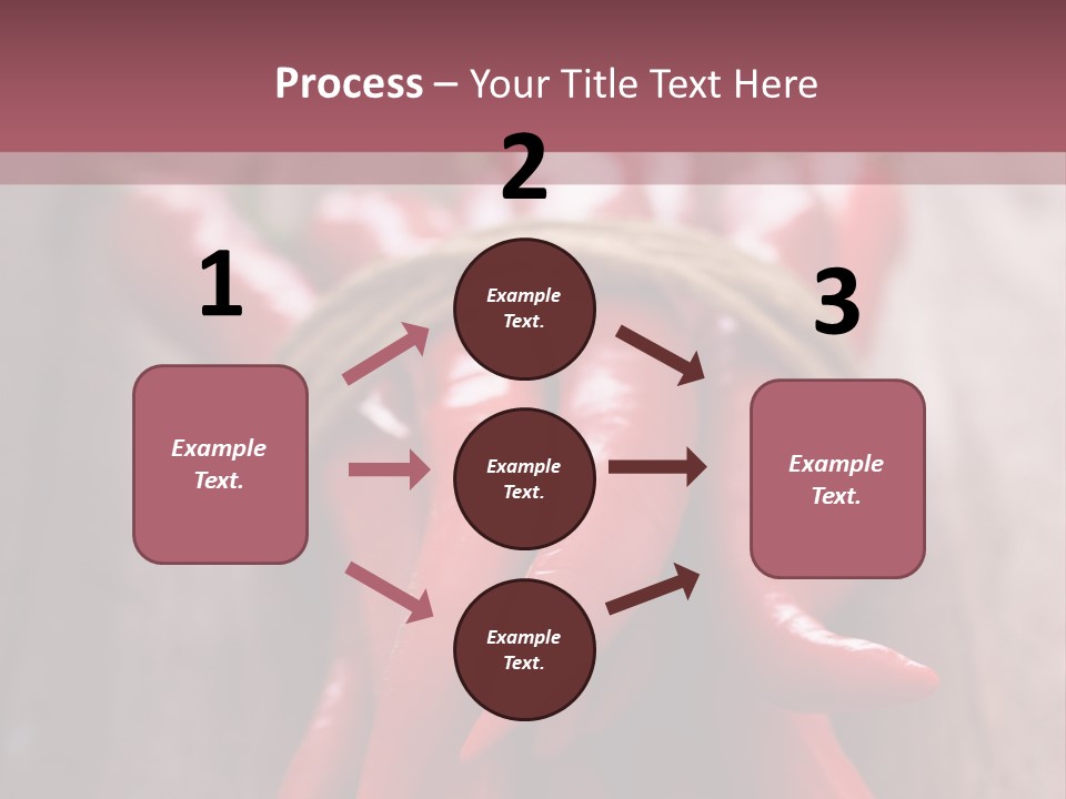 Tied Selective Focus Pepper PowerPoint Template