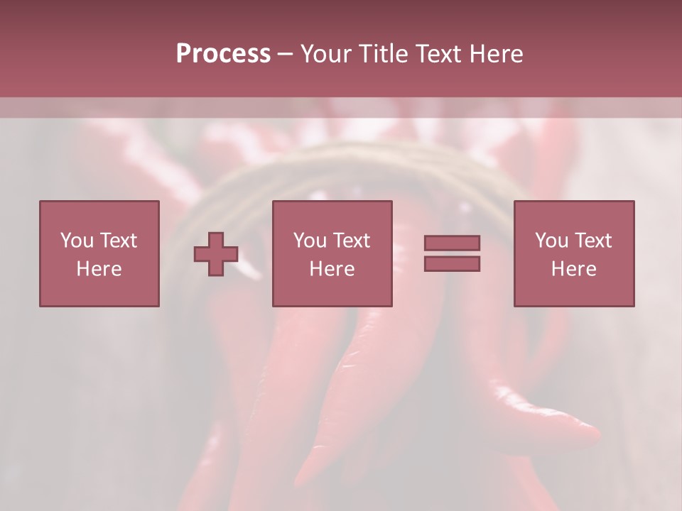 Tied Selective Focus Pepper PowerPoint Template
