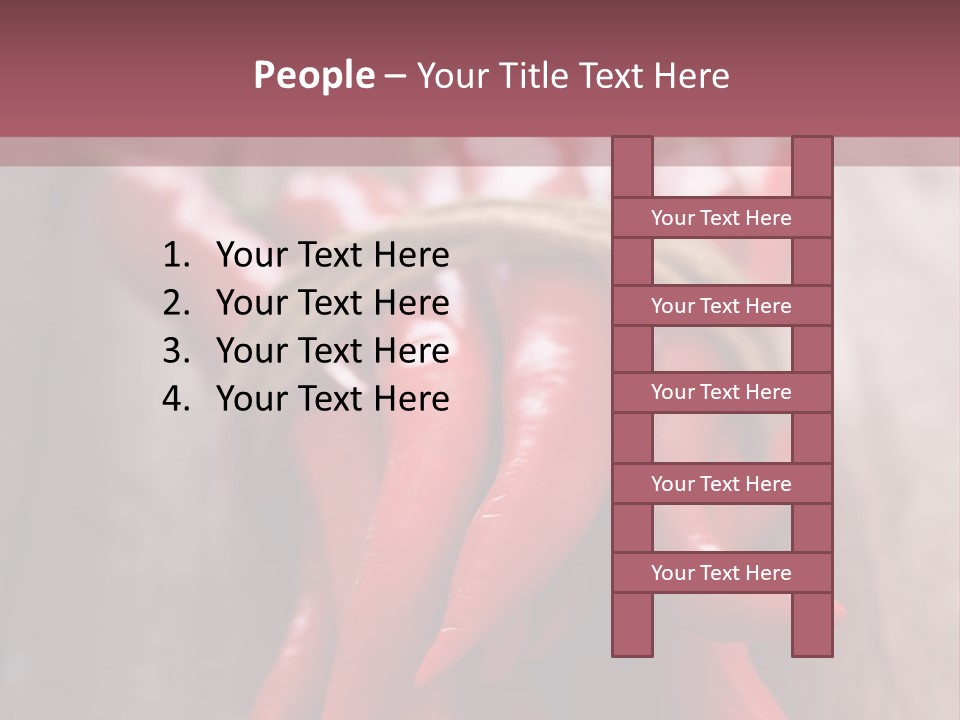Tied Selective Focus Pepper PowerPoint Template