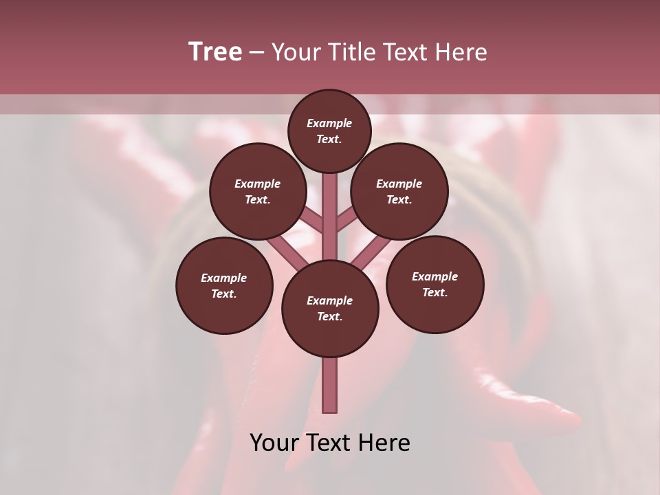 Tied Selective Focus Pepper PowerPoint Template