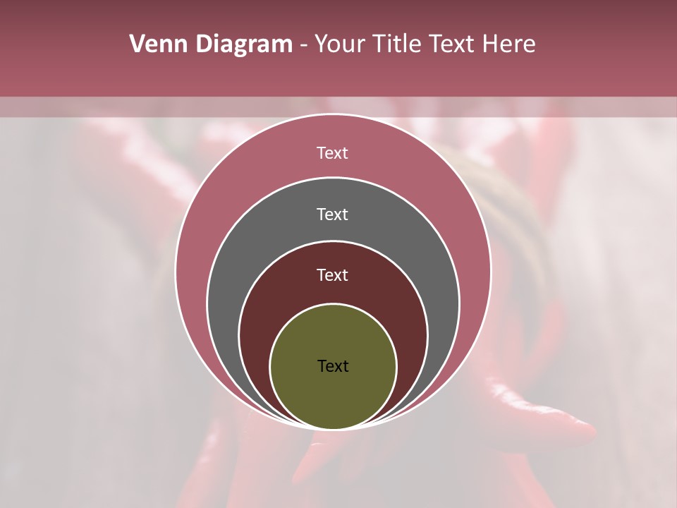 Tied Selective Focus Pepper PowerPoint Template
