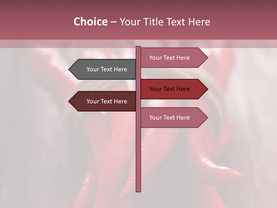 Tied Selective Focus Pepper PowerPoint Template