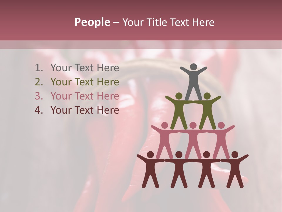 Tied Selective Focus Pepper PowerPoint Template
