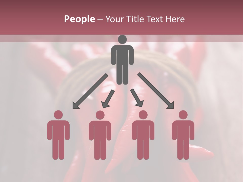 Tied Selective Focus Pepper PowerPoint Template