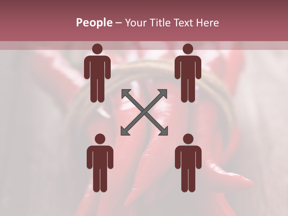Tied Selective Focus Pepper PowerPoint Template