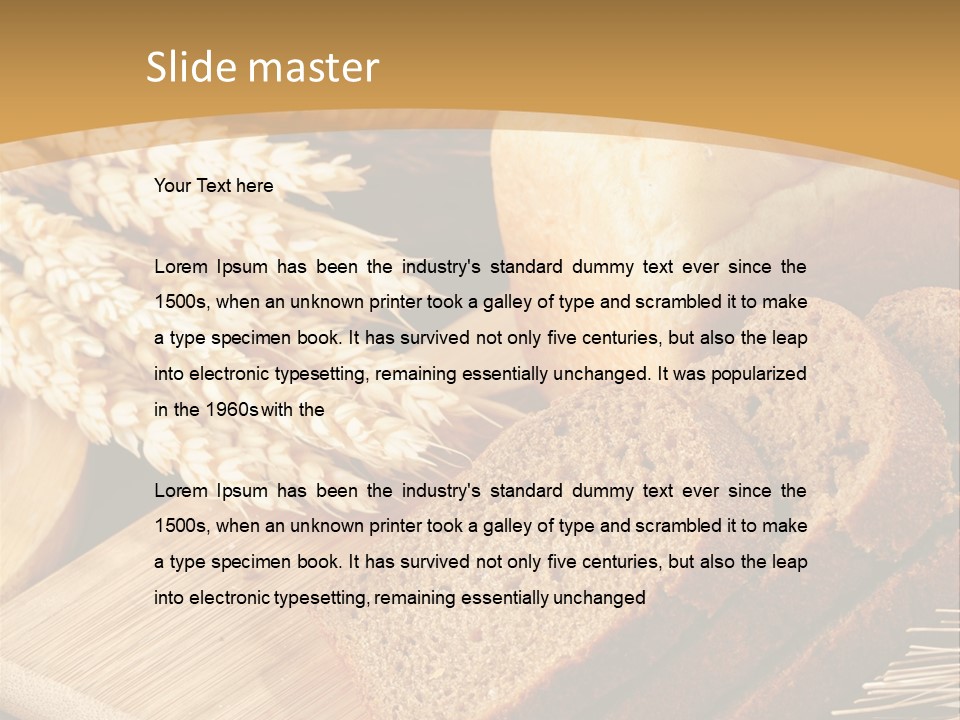 Agriculture Foodstuff Corn PowerPoint Template