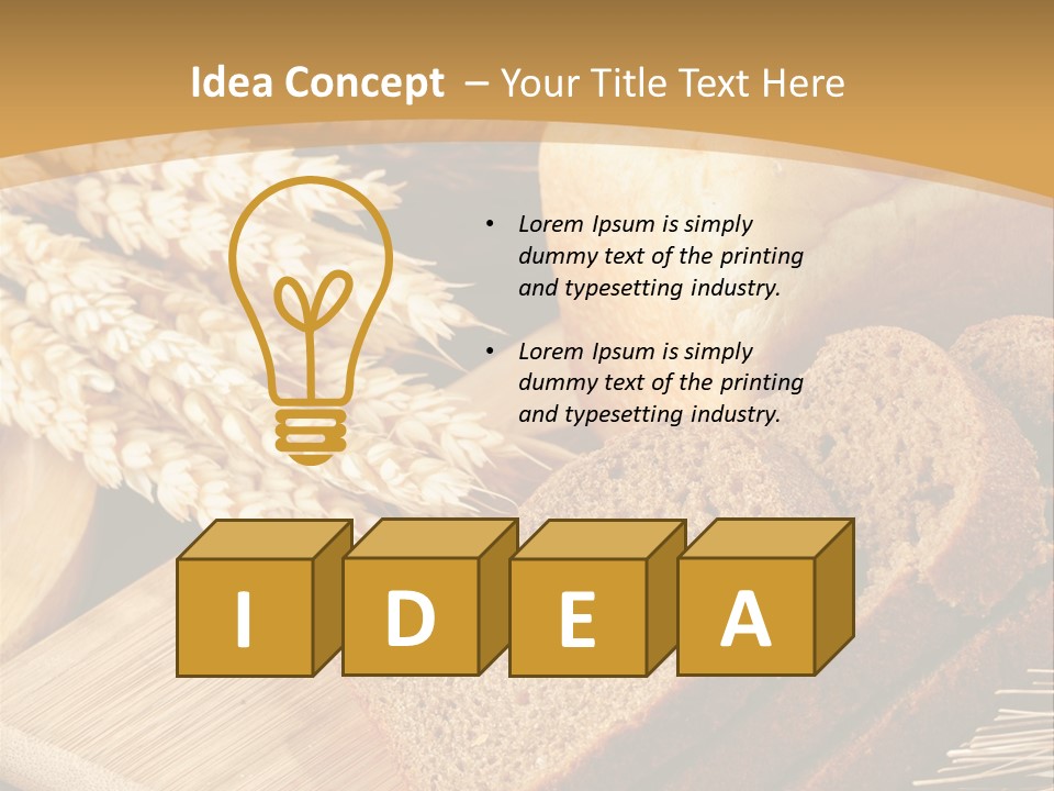 Agriculture Foodstuff Corn PowerPoint Template