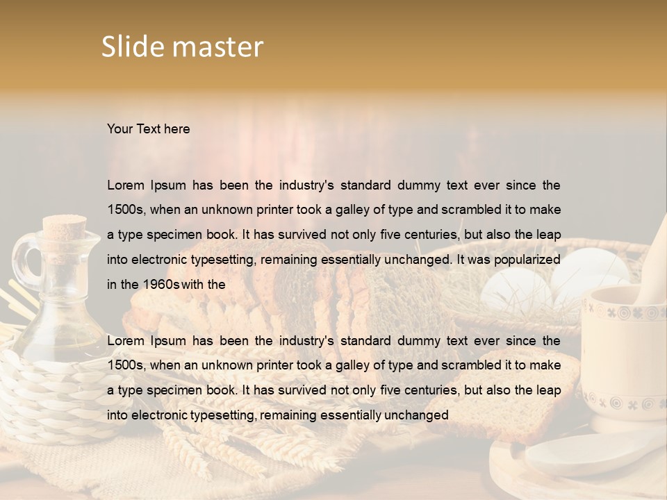 Bread Wheat Toaster PowerPoint Template