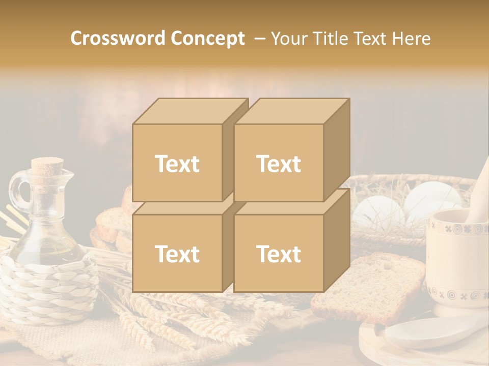 Bread Wheat Toaster PowerPoint Template