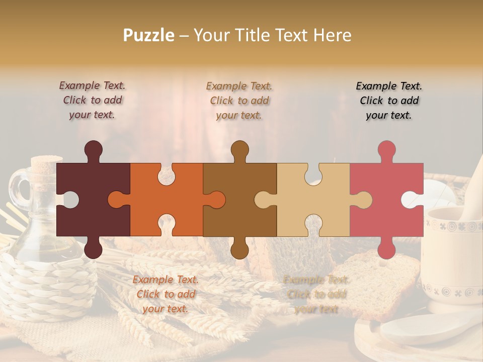 Bread Wheat Toaster PowerPoint Template