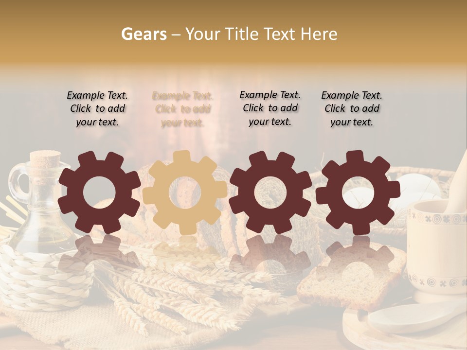 Bread Wheat Toaster PowerPoint Template