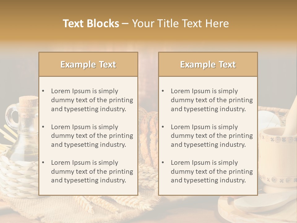 Bread Wheat Toaster PowerPoint Template