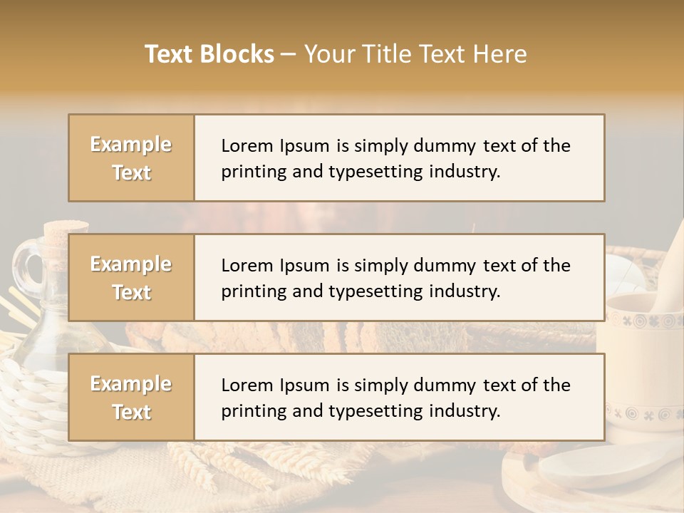 Bread Wheat Toaster PowerPoint Template