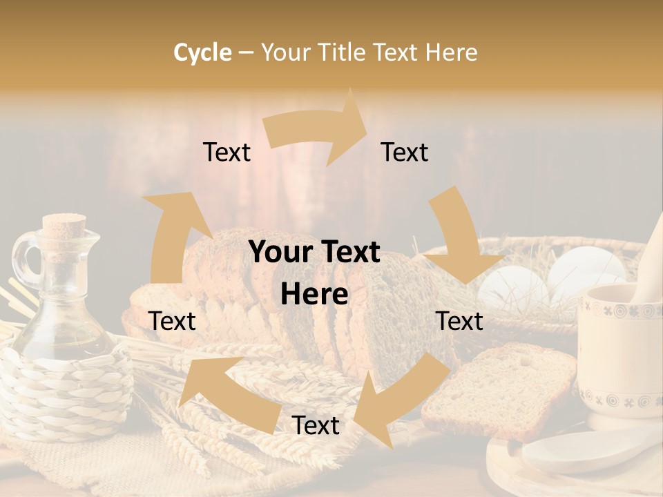 Bread Wheat Toaster PowerPoint Template