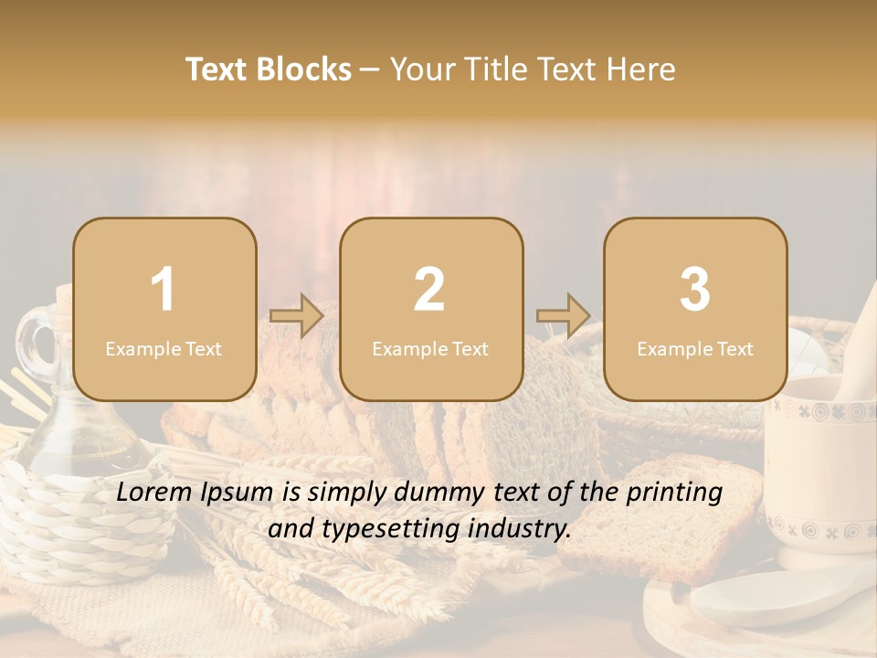 Bread Wheat Toaster PowerPoint Template