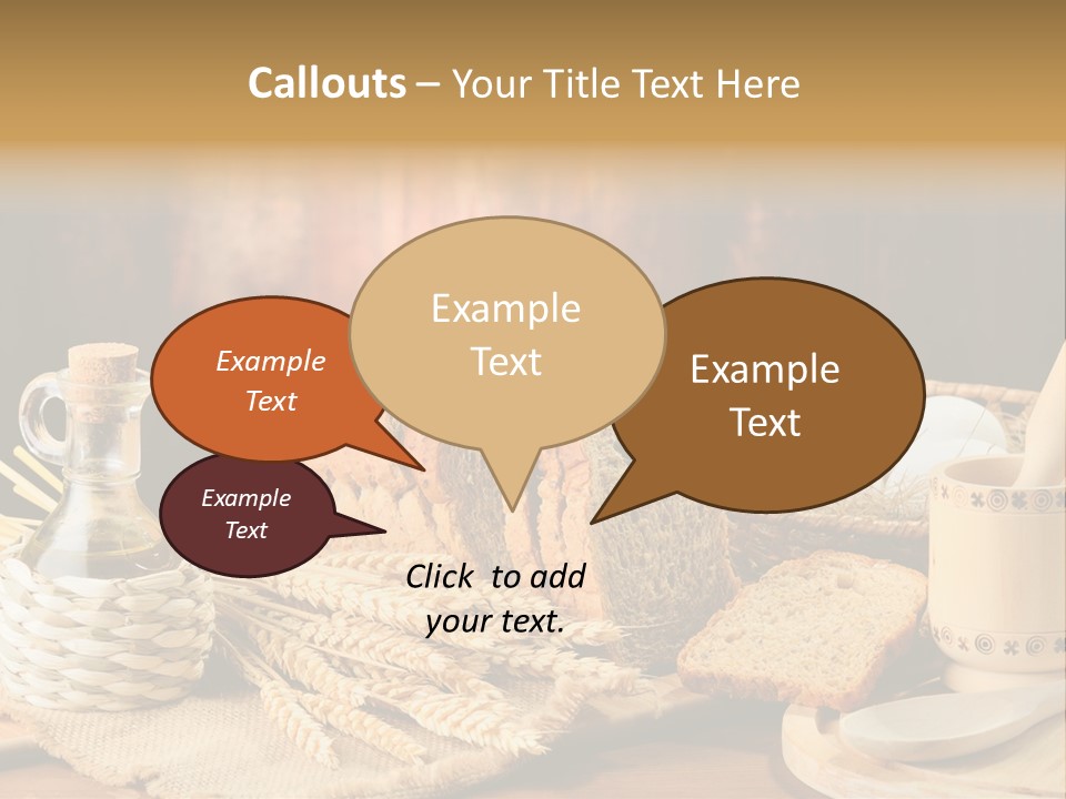 Bread Wheat Toaster PowerPoint Template