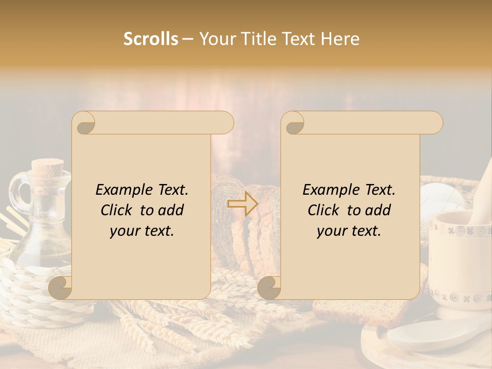 Bread Wheat Toaster PowerPoint Template